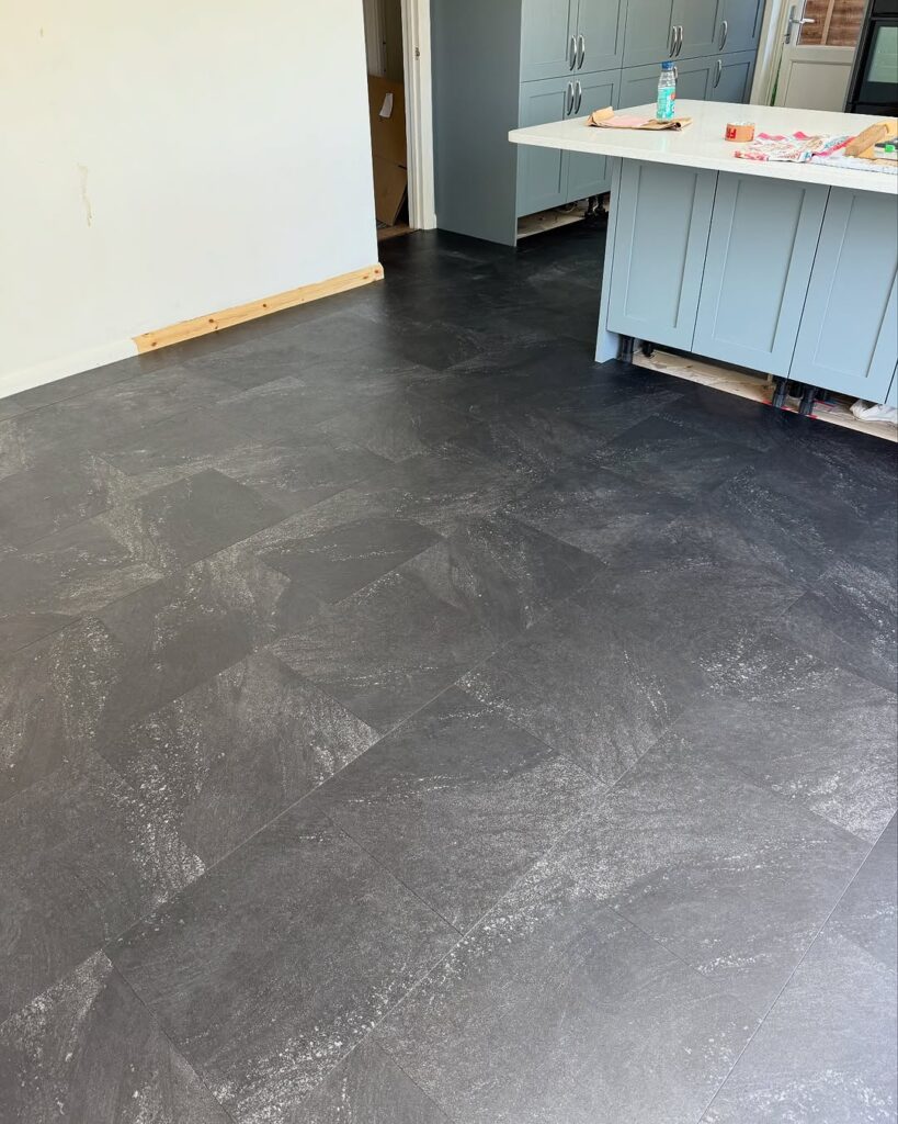 Hall Of Fame regulars Warwickshire Flooring Ltd have delivered another great fit. Our Graphite Slate colour option from our Stone & Granite range looks amazing.